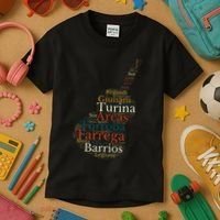 Classical Guitar Spanish Guitar Kids T-Shirt thumb 3