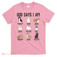 Cat God Says I Am Cute Jesus Women N Girl Christian T-Shirt thumb 0