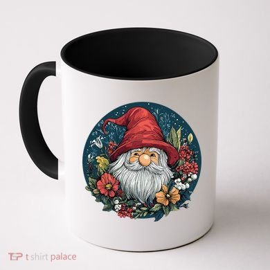 Charming Gnome Surrounded By Colorful Blooms Coffee Mug