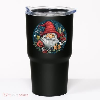 Charming Gnome Surrounded By Colorful Blooms Tumbler