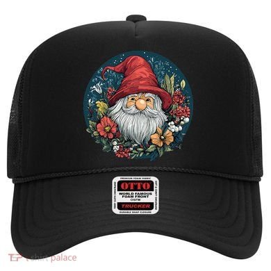 Charming Gnome Surrounded By Colorful Blooms Hat
