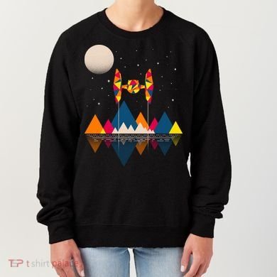 Cool Geometric SciFi Wilderness Women's Sweatshirt