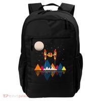 Cool Geometric SciFi Wilderness Backpack thumb 0