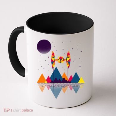 Cool Geometric SciFi Wilderness Coffee Mug