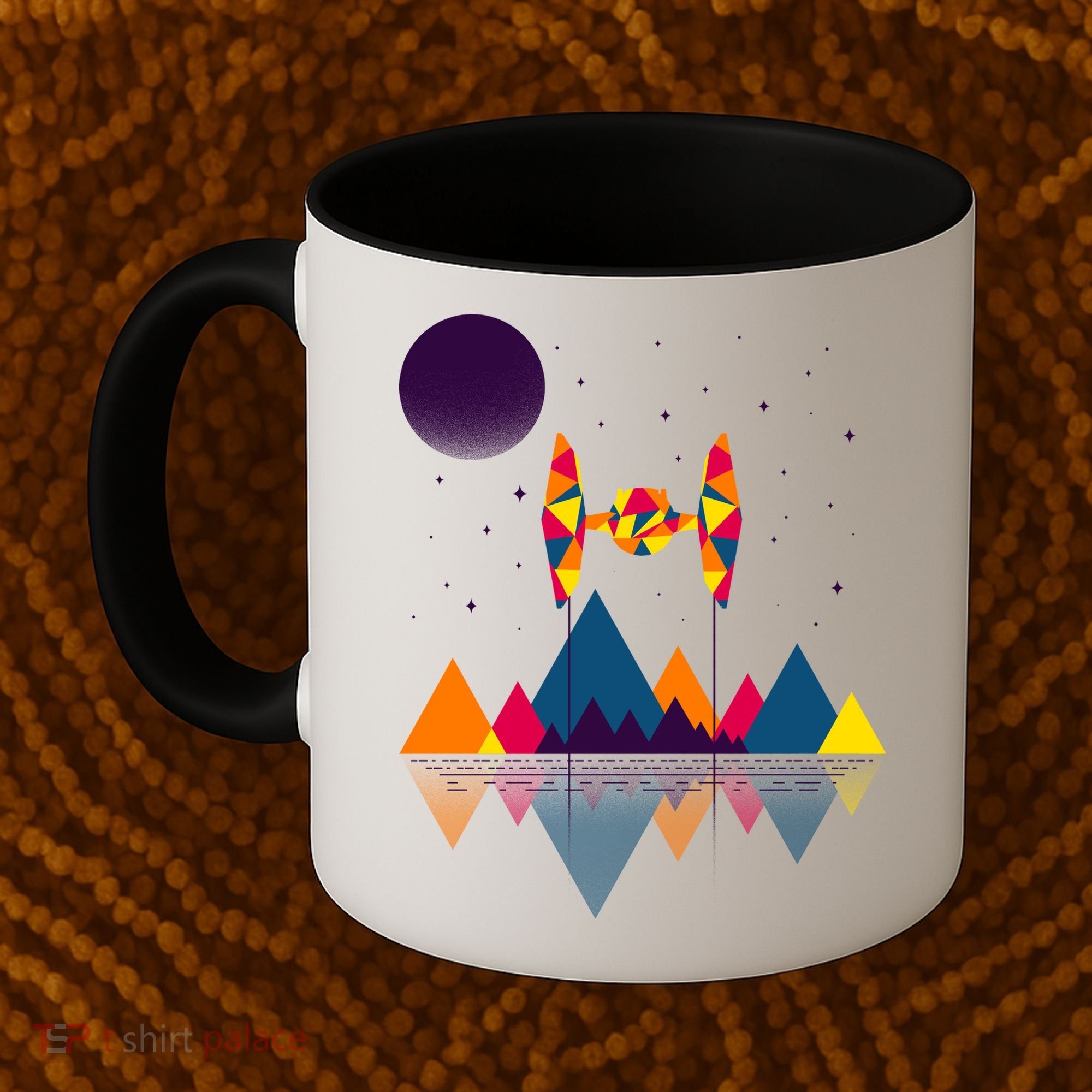 Cool Geometric SciFi Wilderness Coffee Mug