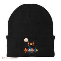Cool Geometric SciFi Wilderness Beanie thumb 0