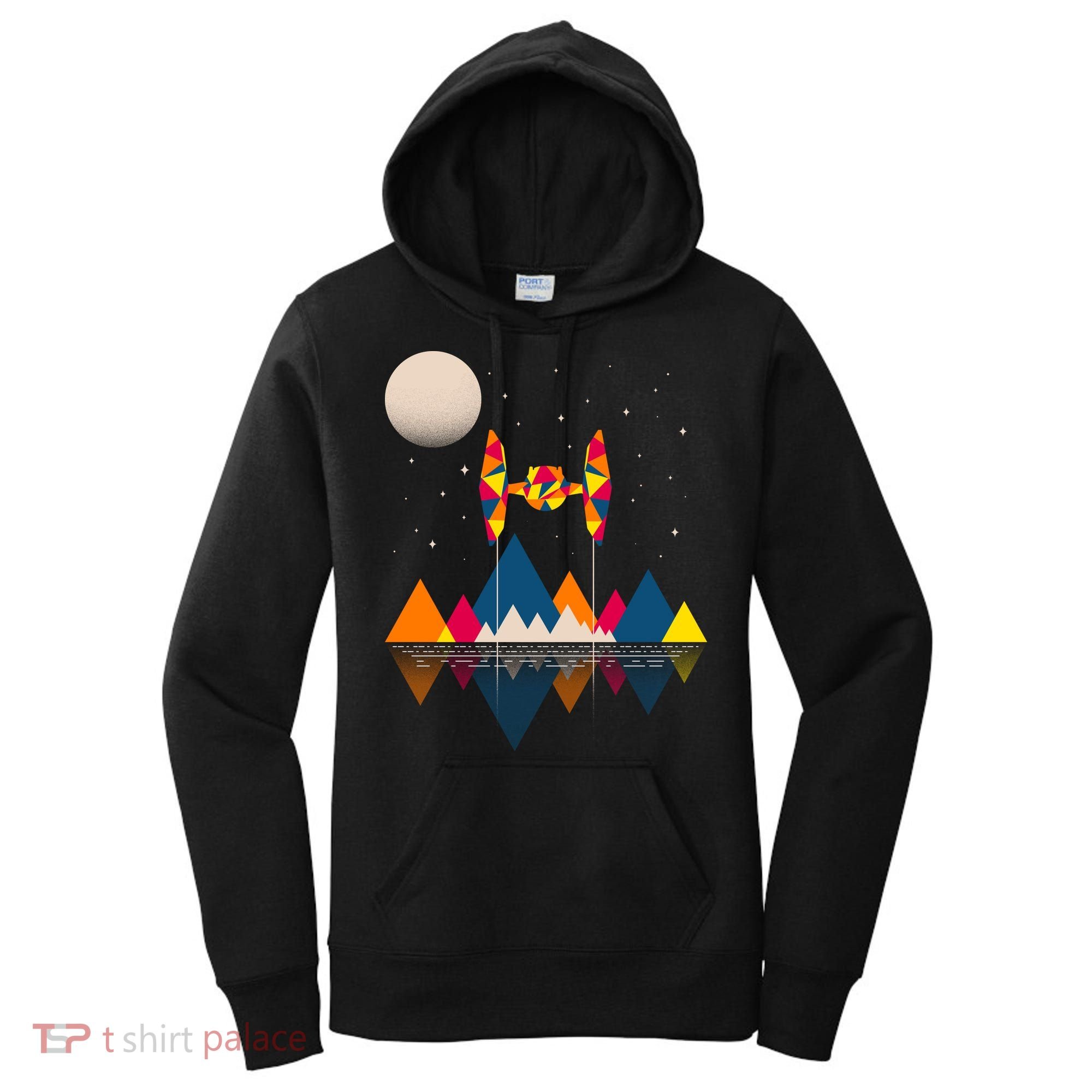 Cool Geometric SciFi Wilderness Women's Hoodie