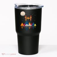 Cool Geometric SciFi Wilderness Tumbler thumb 0