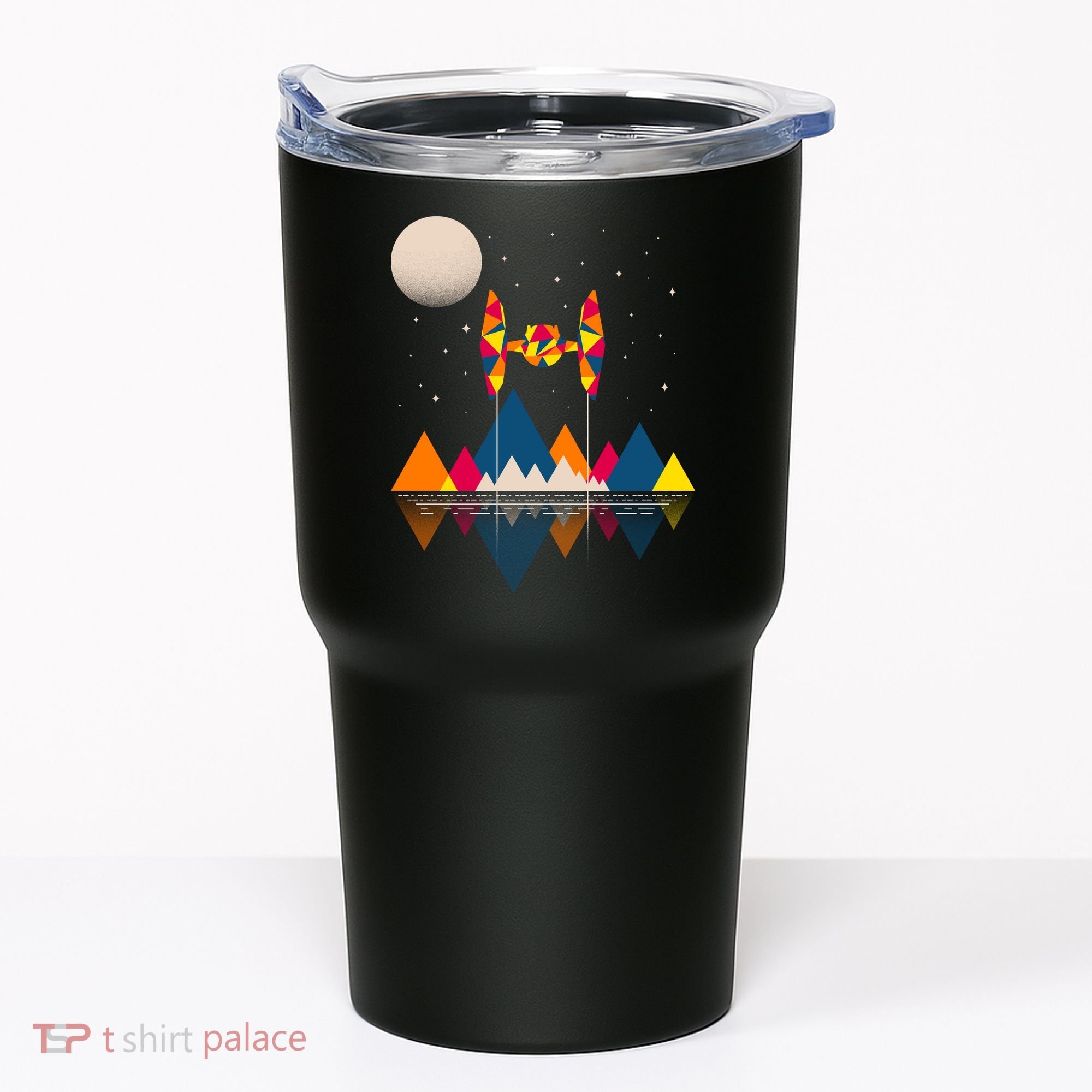 Cool Geometric SciFi Wilderness Tumbler