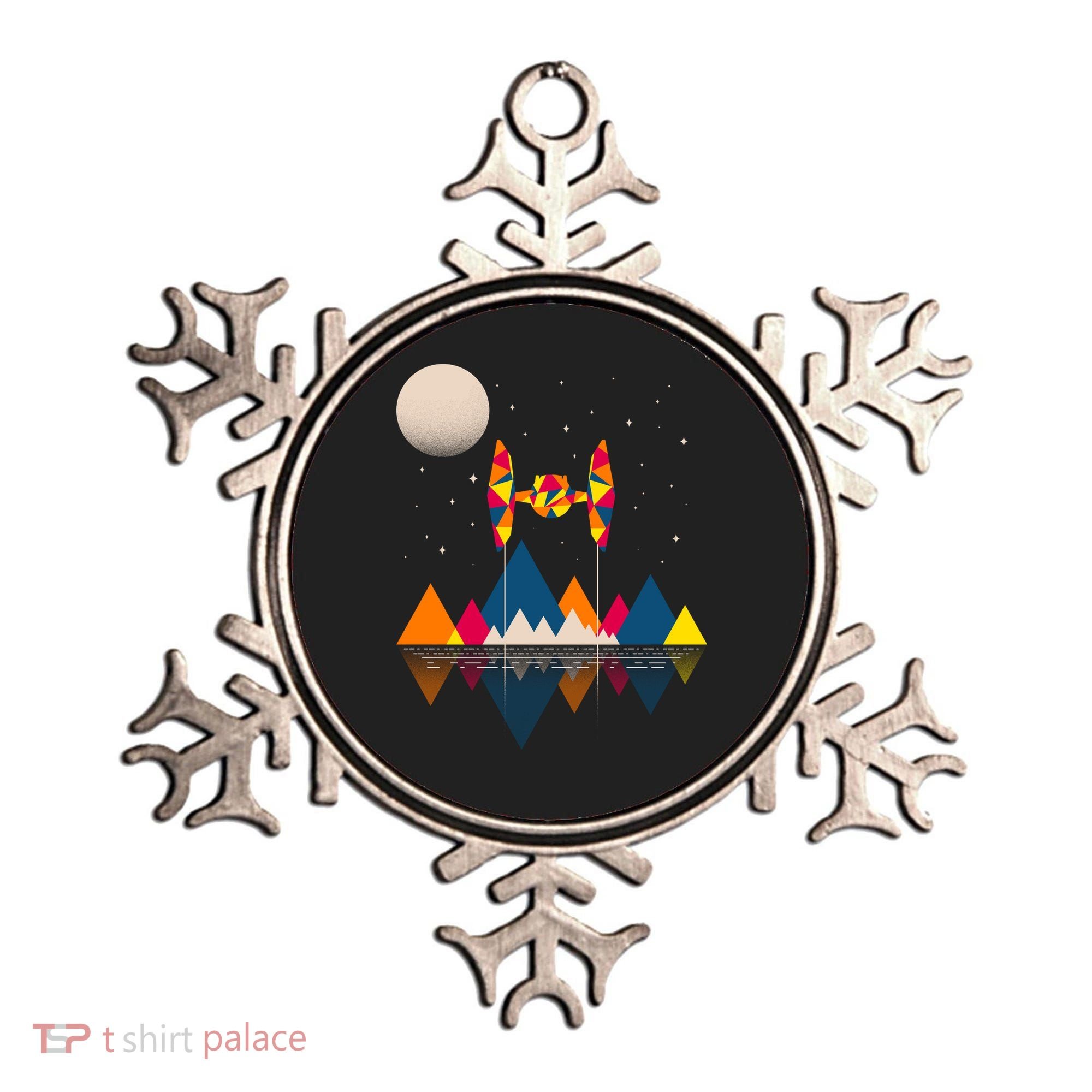 Cool Geometric SciFi Wilderness Ornament