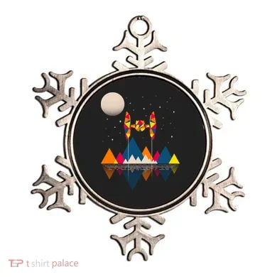 Cool Geometric SciFi Wilderness Ornament