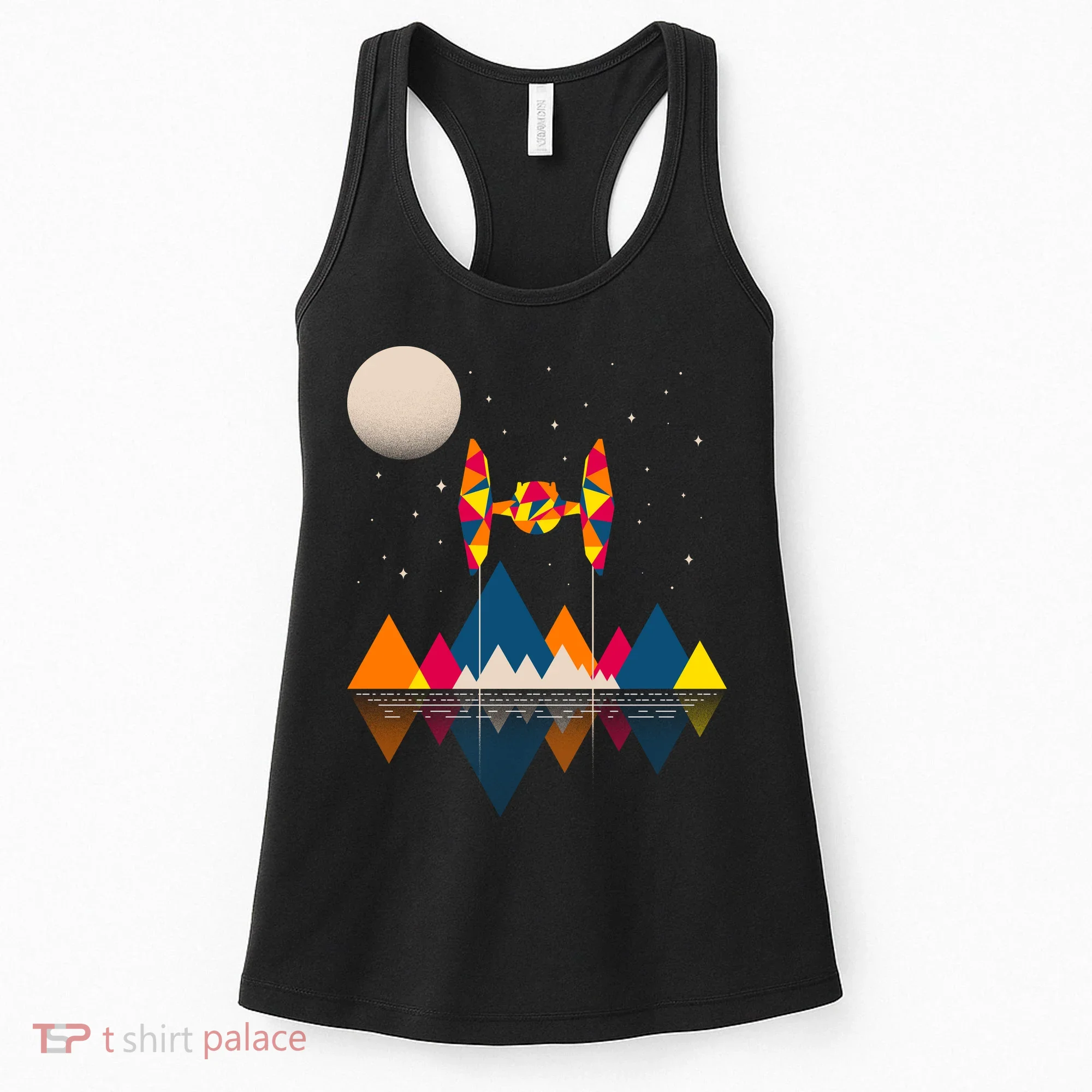 Cool Geometric SciFi Wilderness Women's Tank Top