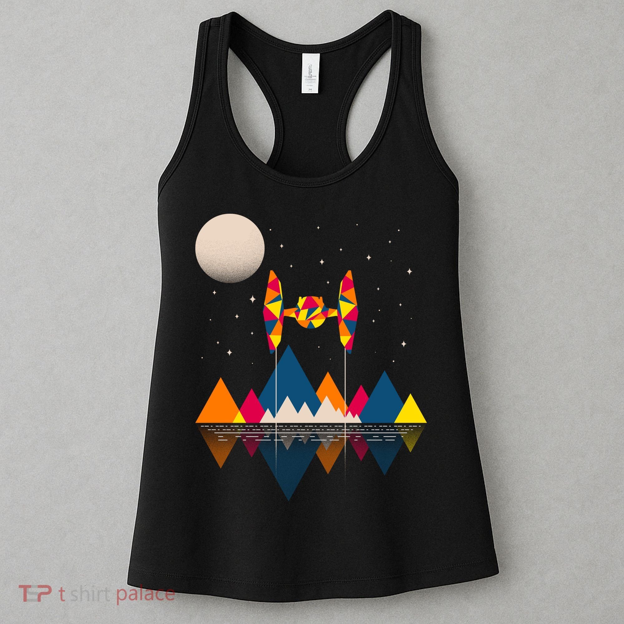 Cool Geometric SciFi Wilderness Women's Tank Top