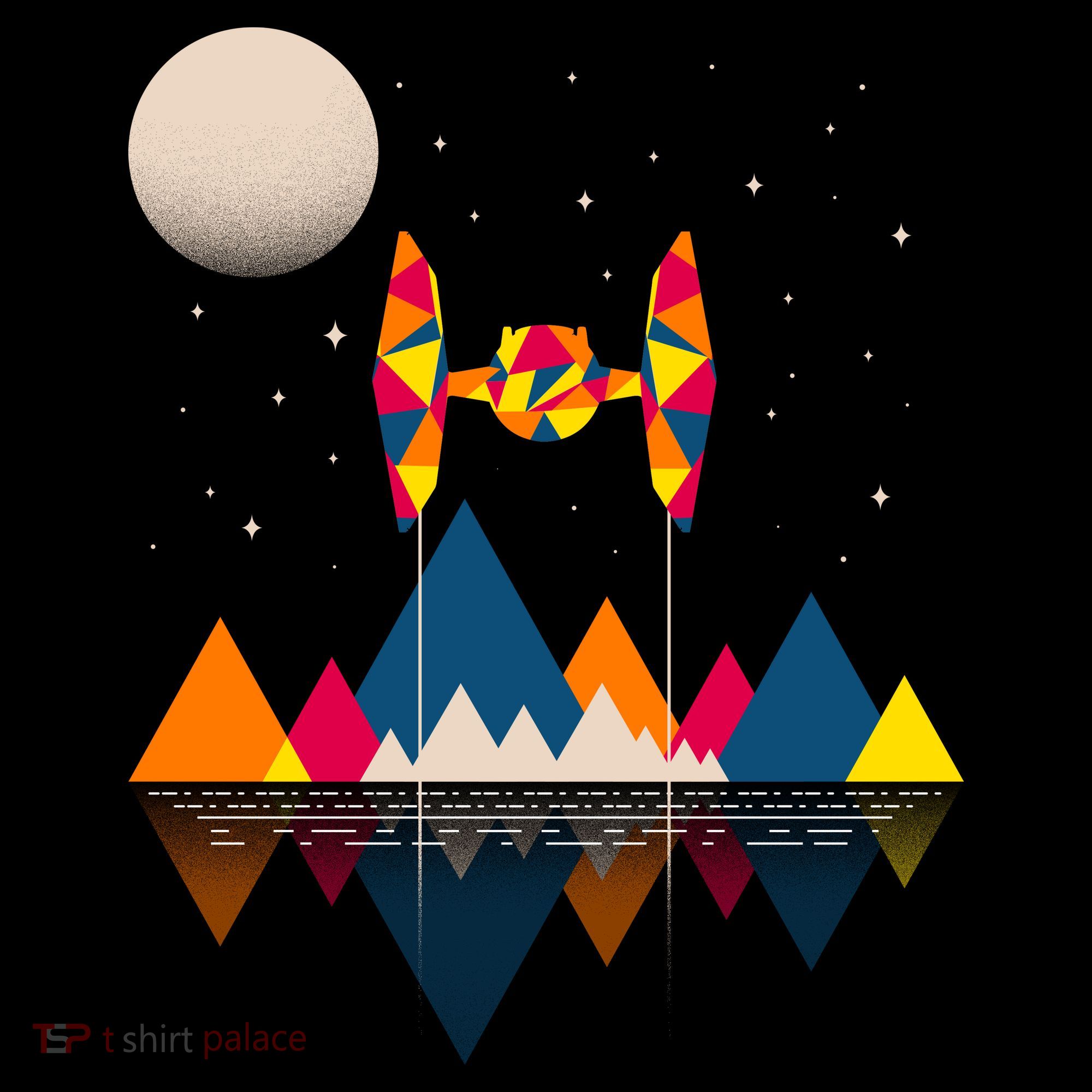 Cool Geometric SciFi Wilderness Women's Tank Top