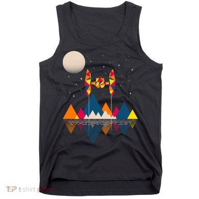 Cool Geometric SciFi Wilderness Tank Top