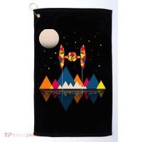 Cool Geometric SciFi Wilderness Golf Towel thumb 0