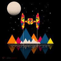 Cool Geometric SciFi Wilderness Tote Bag thumb 4