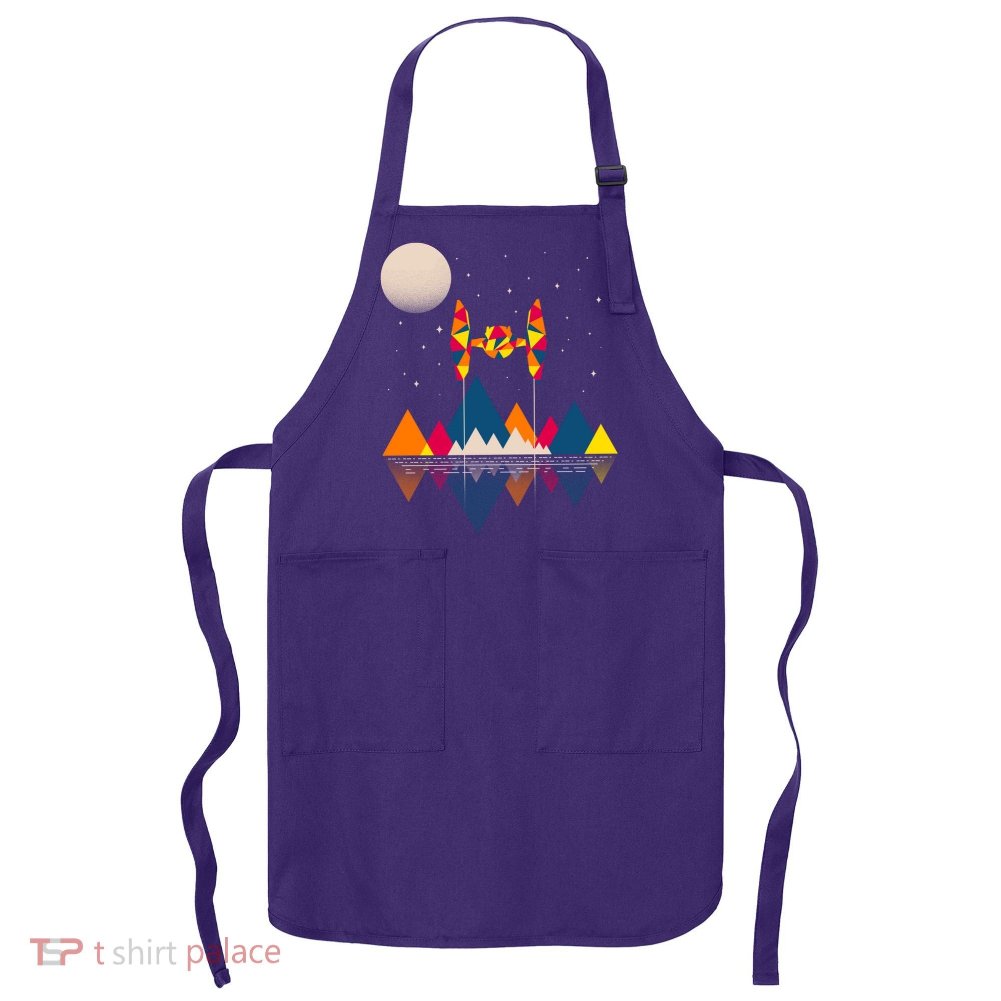 Cool Geometric SciFi Wilderness Apron