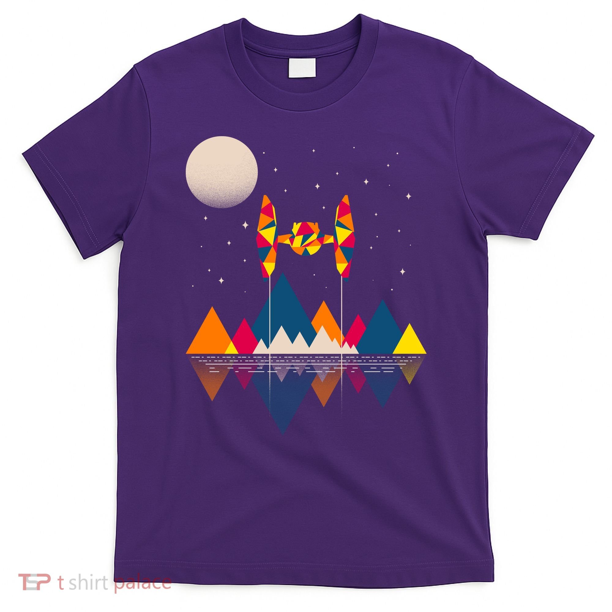 Cool Geometric SciFi Wilderness T-Shirt