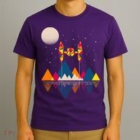 Cool Geometric SciFi Wilderness T-Shirt thumb 3
