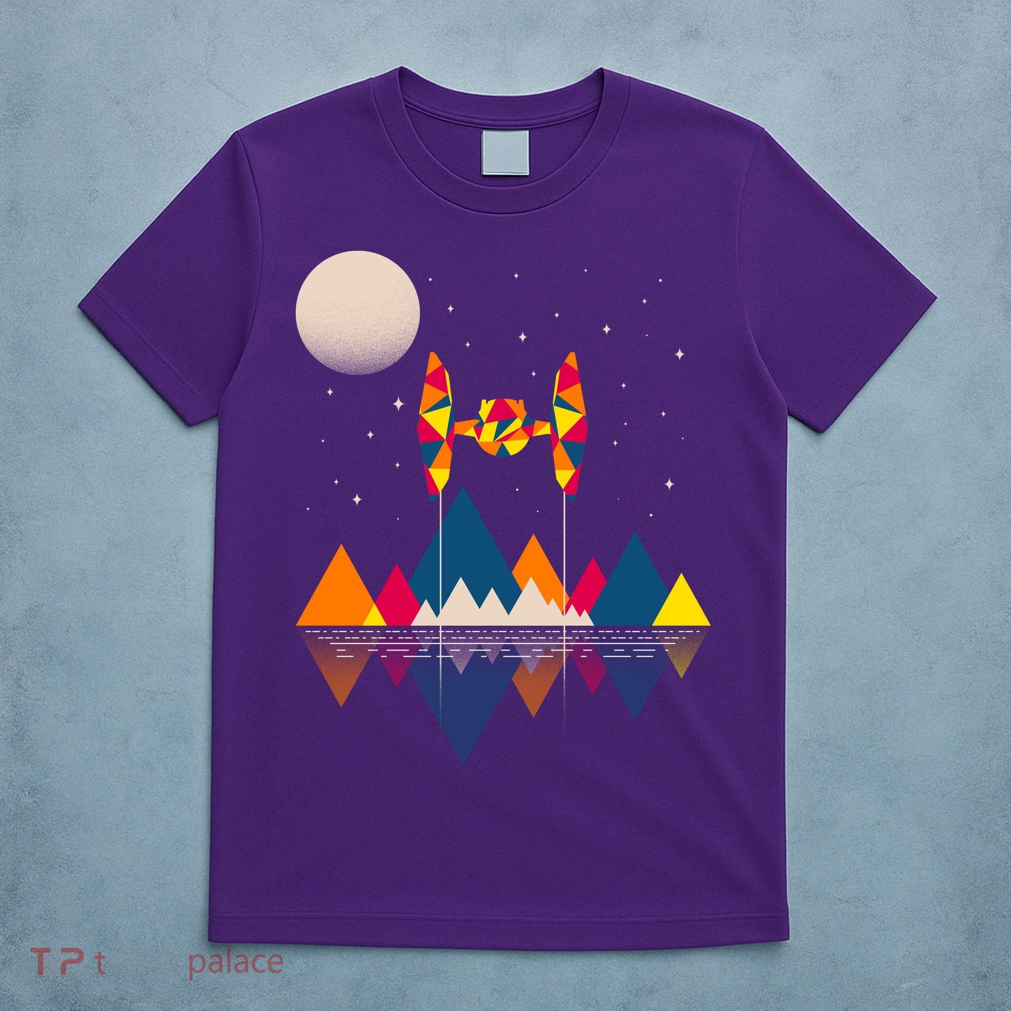 Cool Geometric SciFi Wilderness T-Shirt