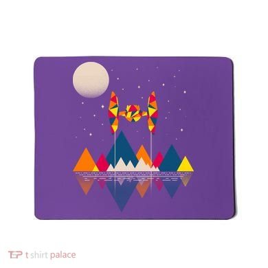 Cool Geometric SciFi Wilderness Mousepad