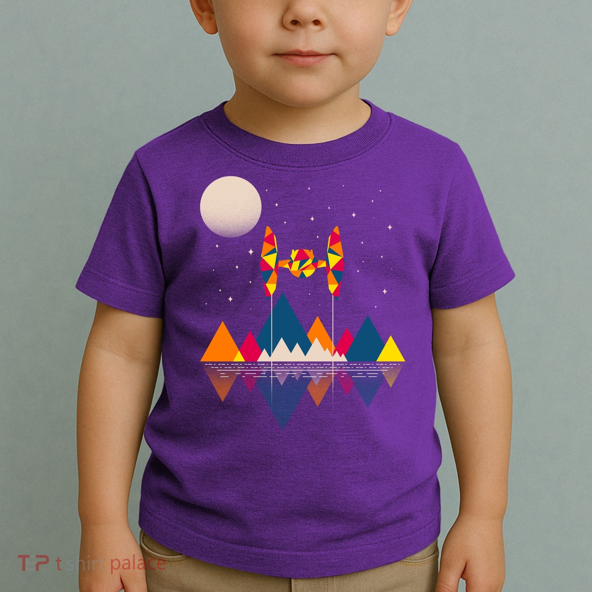 Cool Geometric SciFi Wilderness Toddler T-Shirt