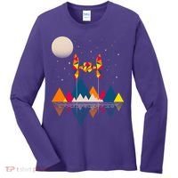 Cool Geometric SciFi Wilderness Women's Long Sleeve Shirt thumb 0