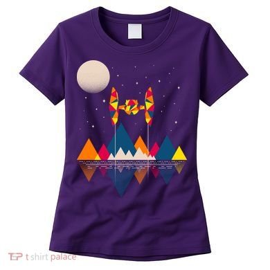 Cool Geometric SciFi Wilderness Women's T-Shirt