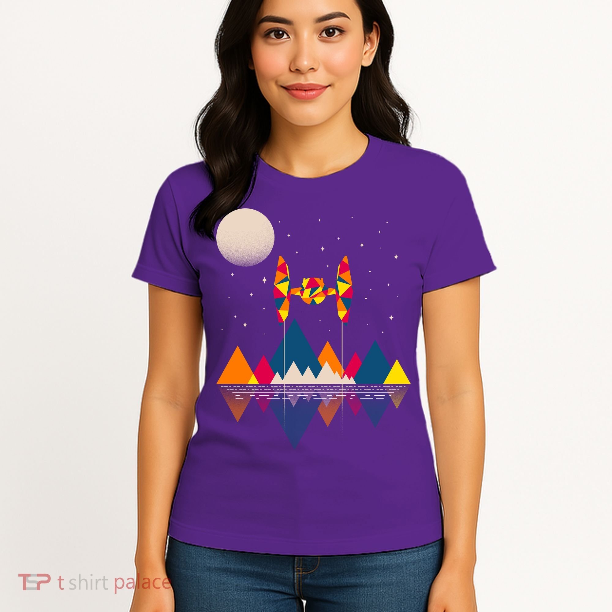 Cool Geometric SciFi Wilderness Women's T-Shirt