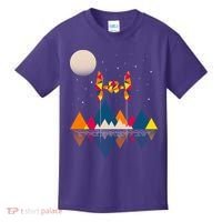 Cool Geometric SciFi Wilderness Kids T-Shirt thumb 0