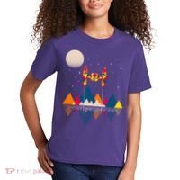 Cool Geometric SciFi Wilderness Kids T-Shirt thumb 2