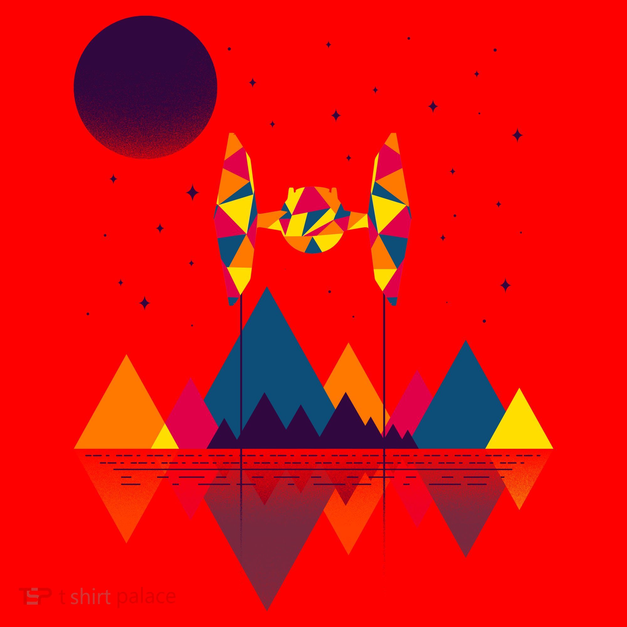 Cool Geometric SciFi Wilderness Santa Hat