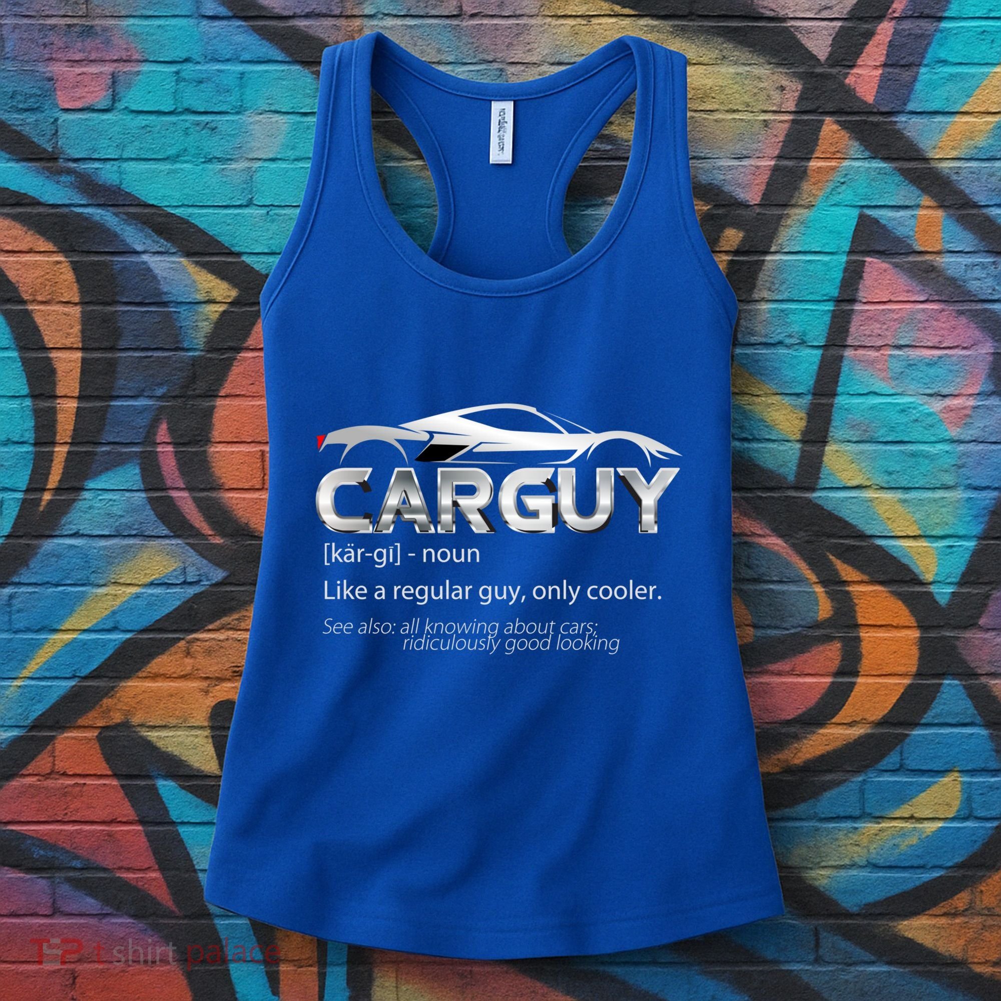Car Guy Sport Car Fathers Day Car Mechanic Race Car Driver Gift Women's Tank Top