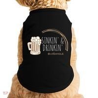 Cornhole Gift Sinkin & Drinkin Doggie Tank thumb 0