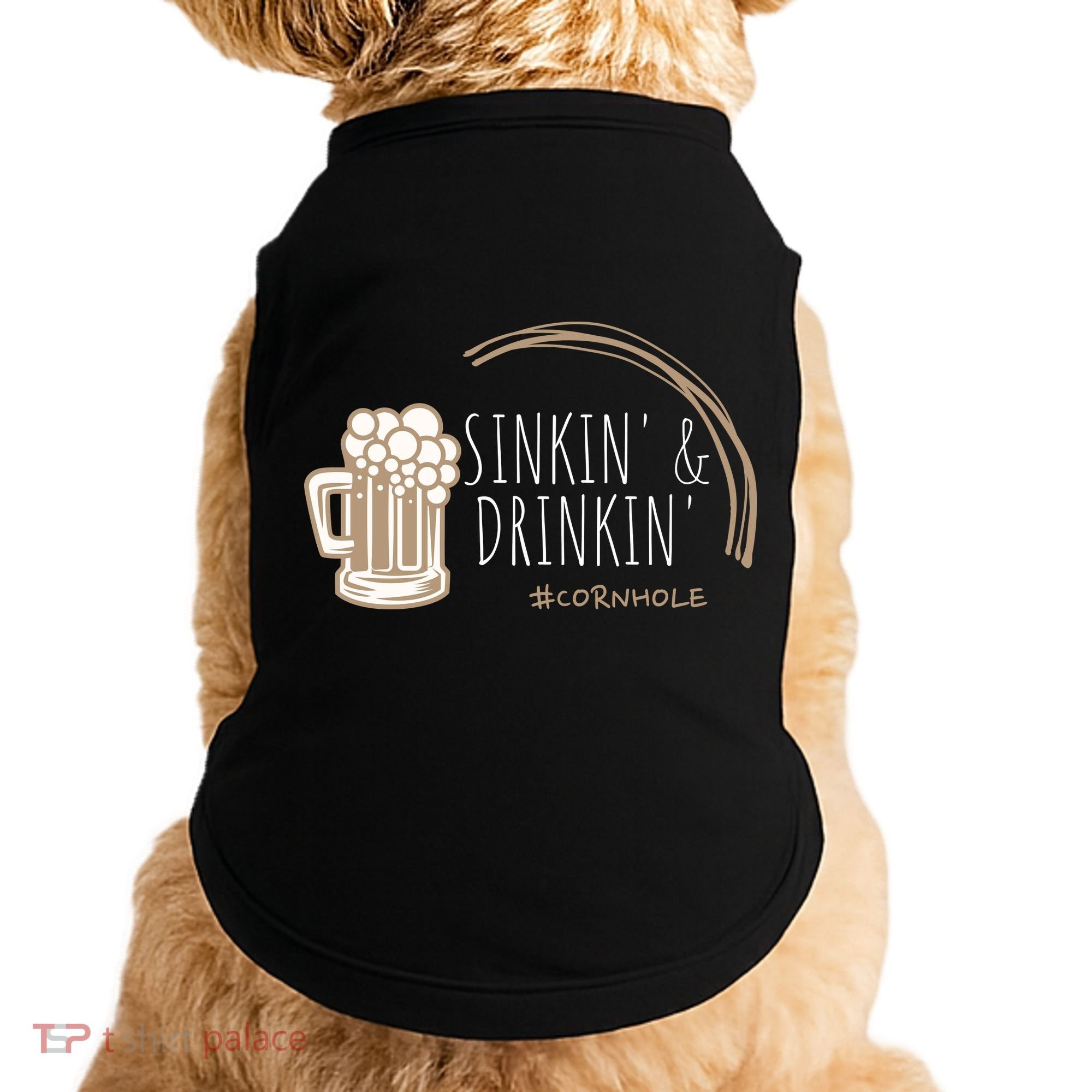 Cornhole Gift Sinkin & Drinkin Doggie Tank