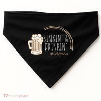 Cornhole Gift Sinkin & Drinkin USA-Made Doggie Bandana thumb 0