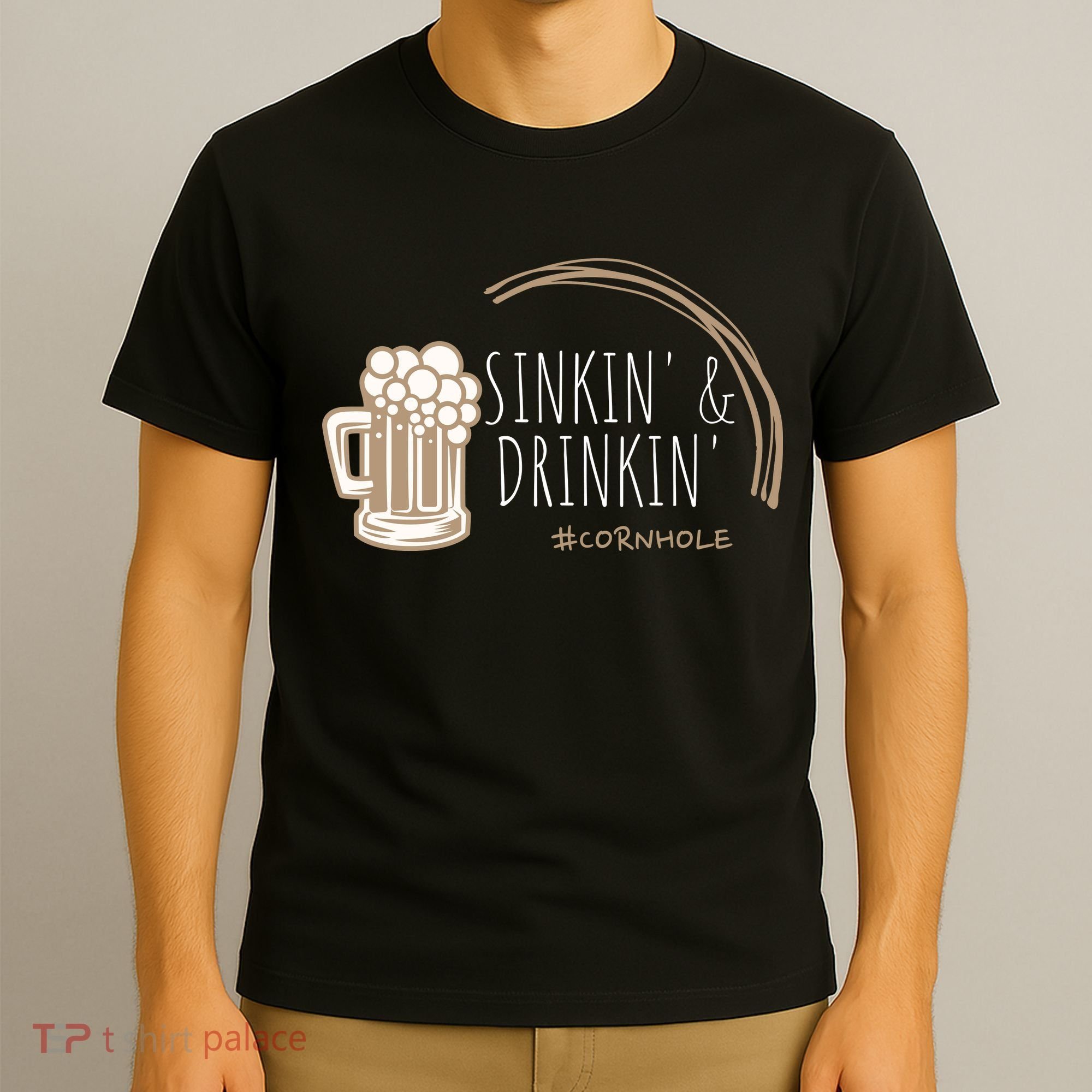 Cornhole Gift Sinkin & Drinkin T-Shirt