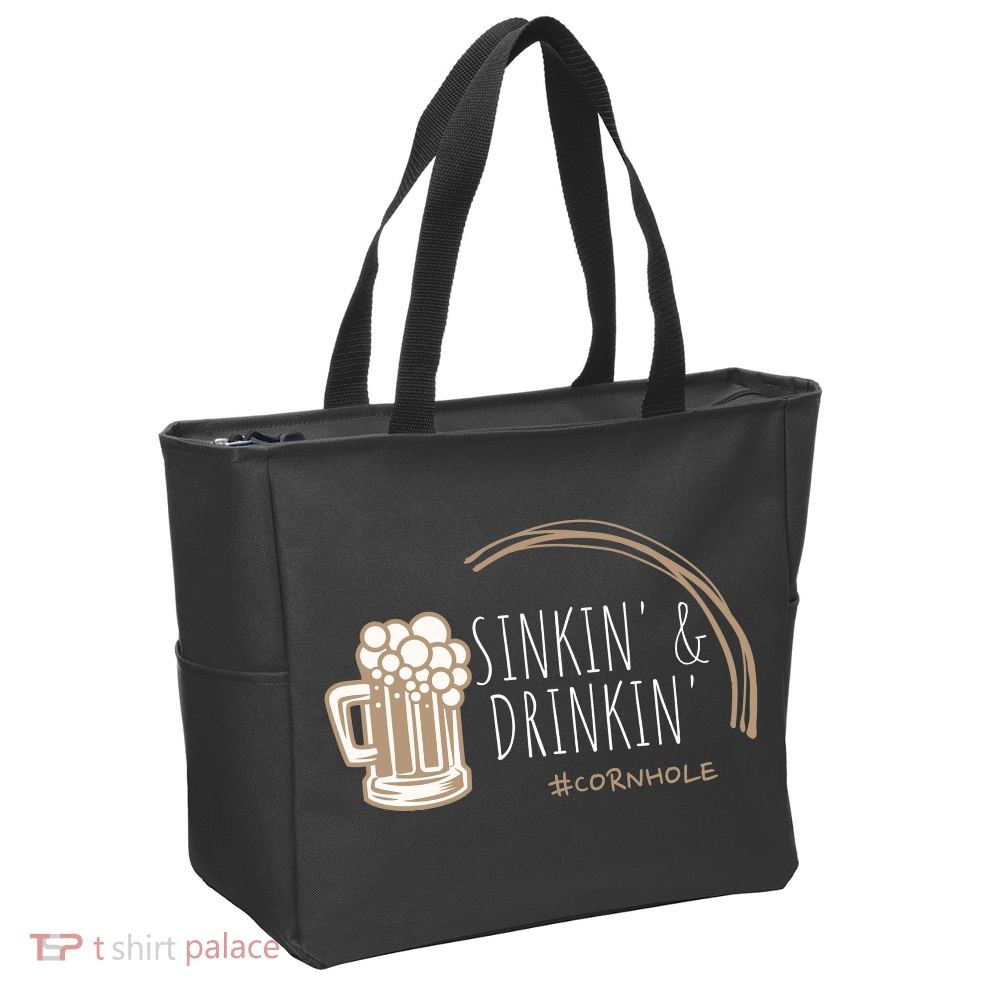 Cornhole Gift Sinkin & Drinkin Tote Bag