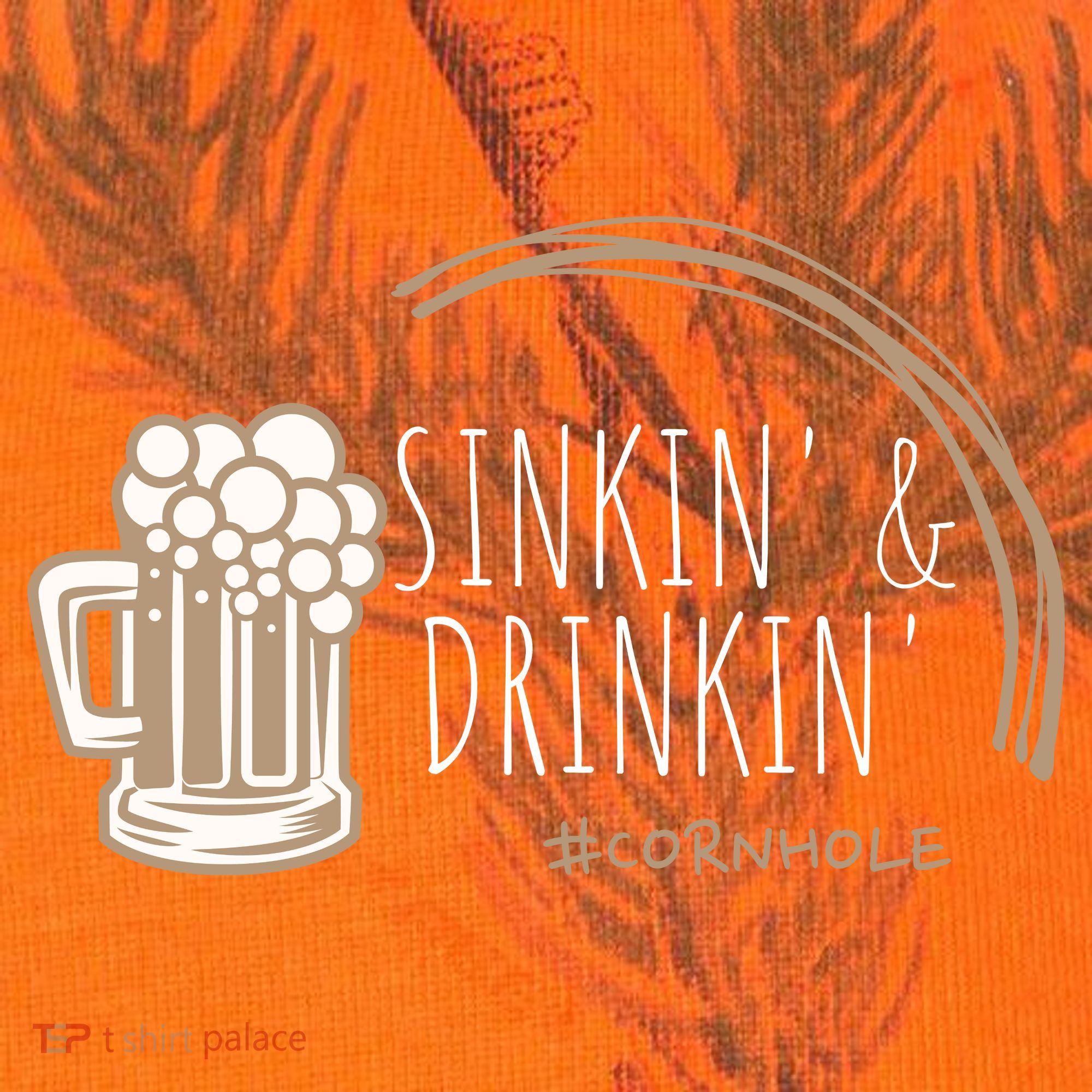 Cornhole Gift Sinkin & Drinkin Kati Licensed 12" Camo Cuffed Beanie