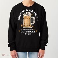 Cornhole Gift Sinkin & Drinkin Women's Sweatshirt thumb 0