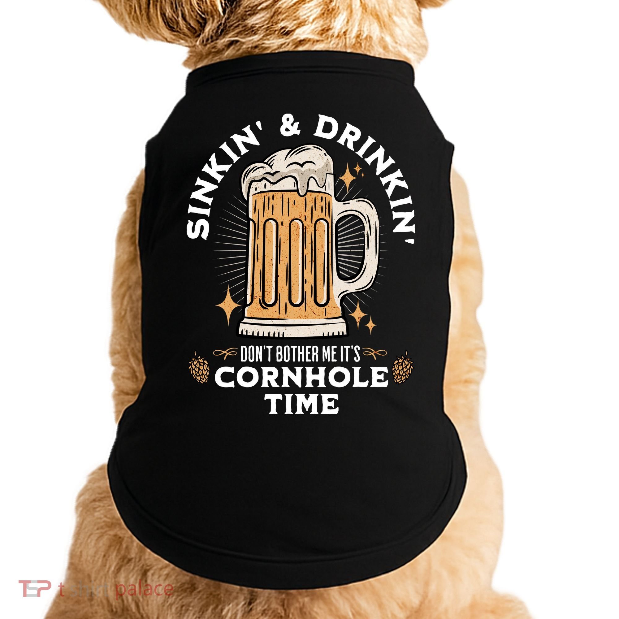 Cornhole Gift Sinkin & Drinkin Doggie Tank