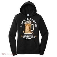 Cornhole Gift Sinkin & Drinkin Women's Hoodie thumb 0