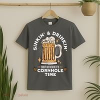 Cornhole Gift Sinkin & Drinkin T-Shirt thumb 2