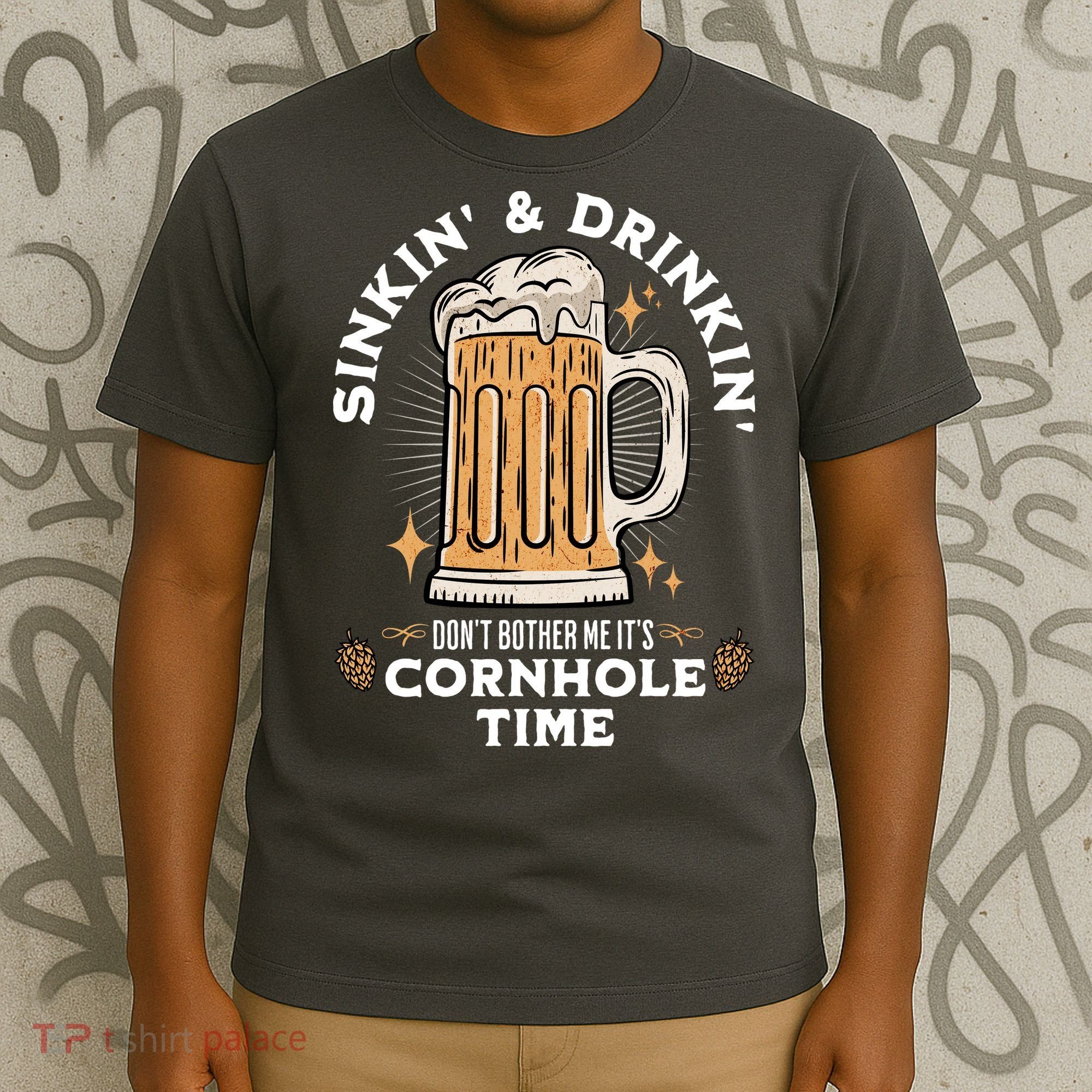 Cornhole Gift Sinkin & Drinkin T-Shirt