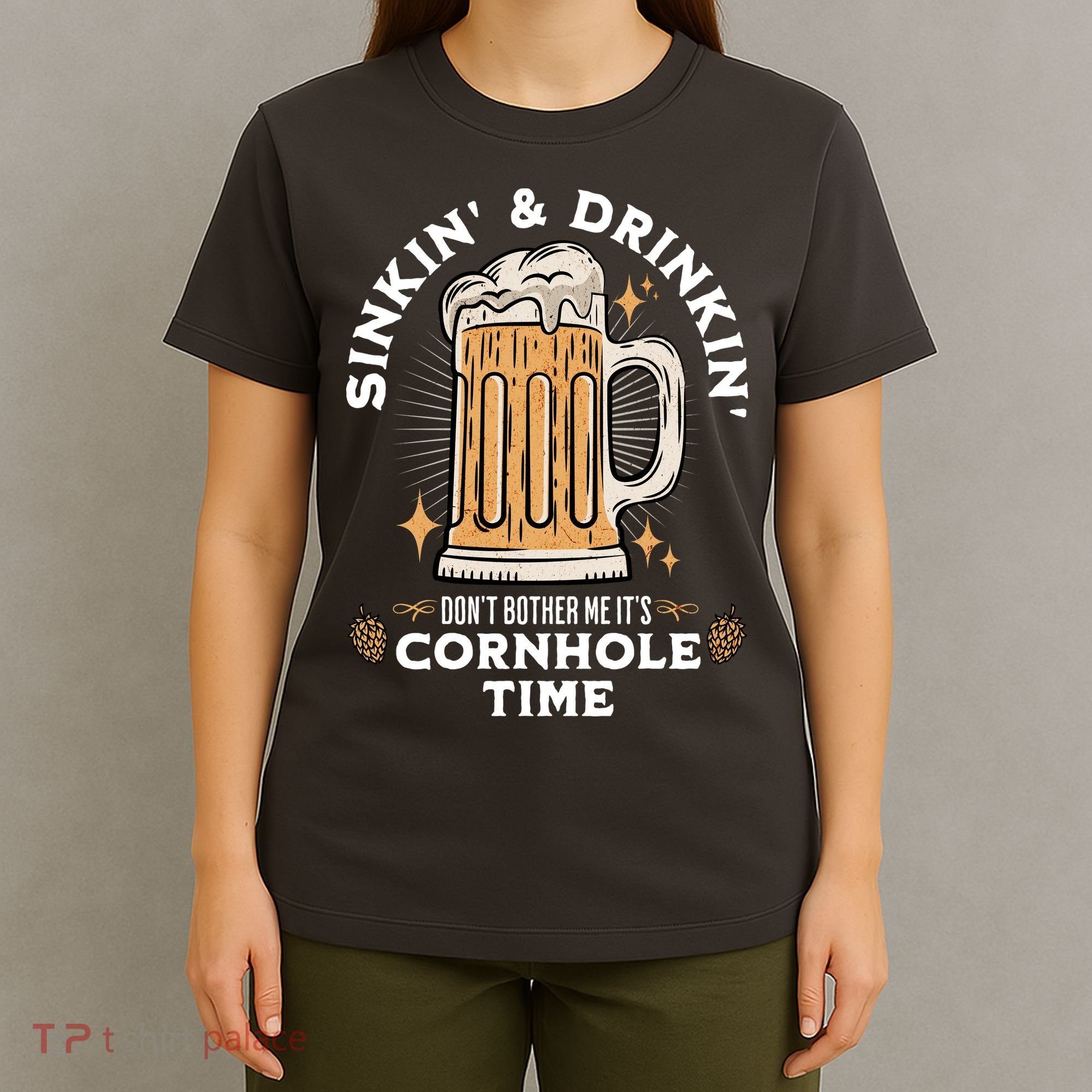 Cornhole Gift Sinkin & Drinkin T-Shirt