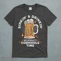 Cornhole Gift Sinkin & Drinkin T-Shirt thumb 5
