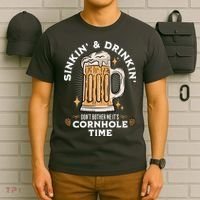 Cornhole Gift Sinkin & Drinkin T-Shirt thumb 6