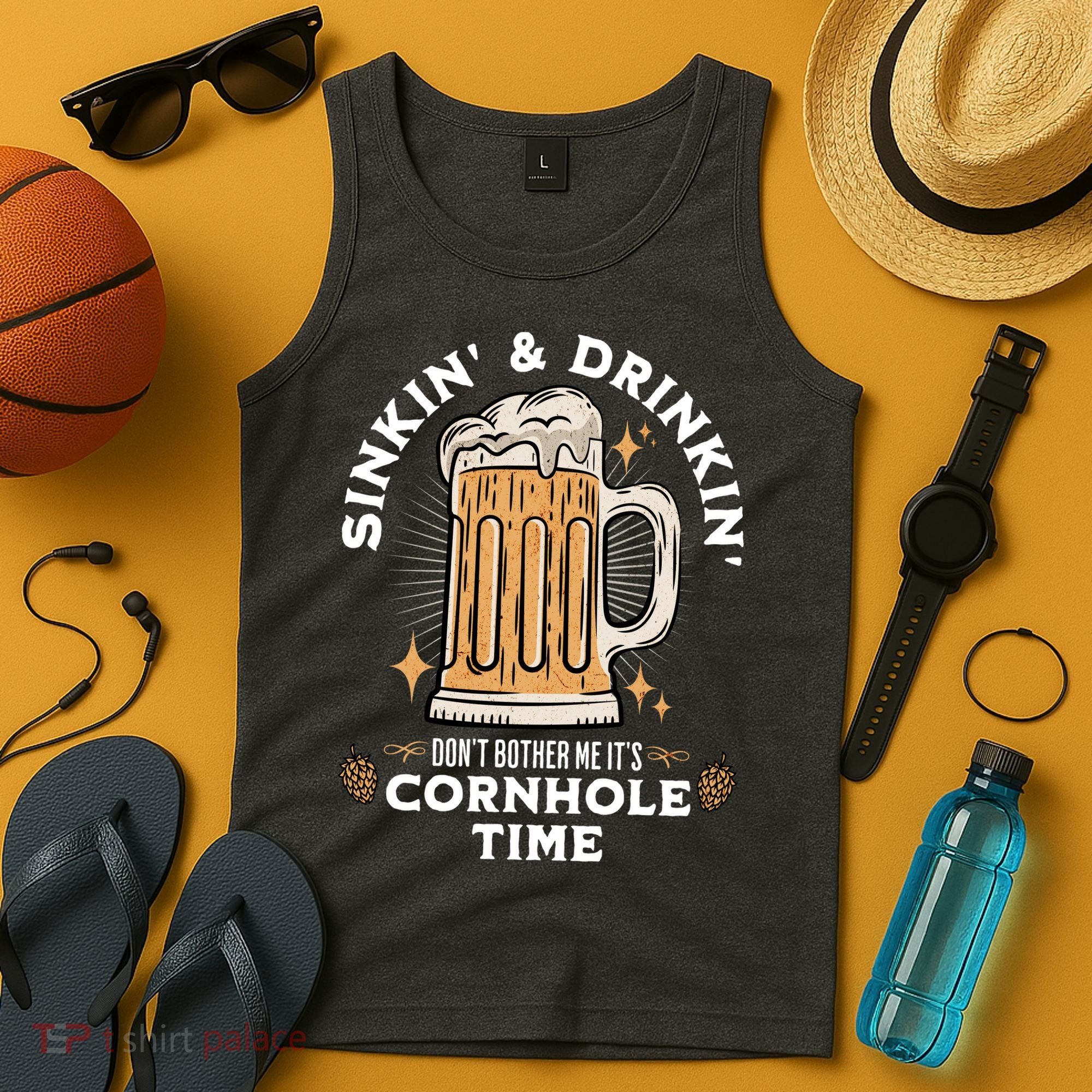 Cornhole Gift Sinkin & Drinkin Tank Top