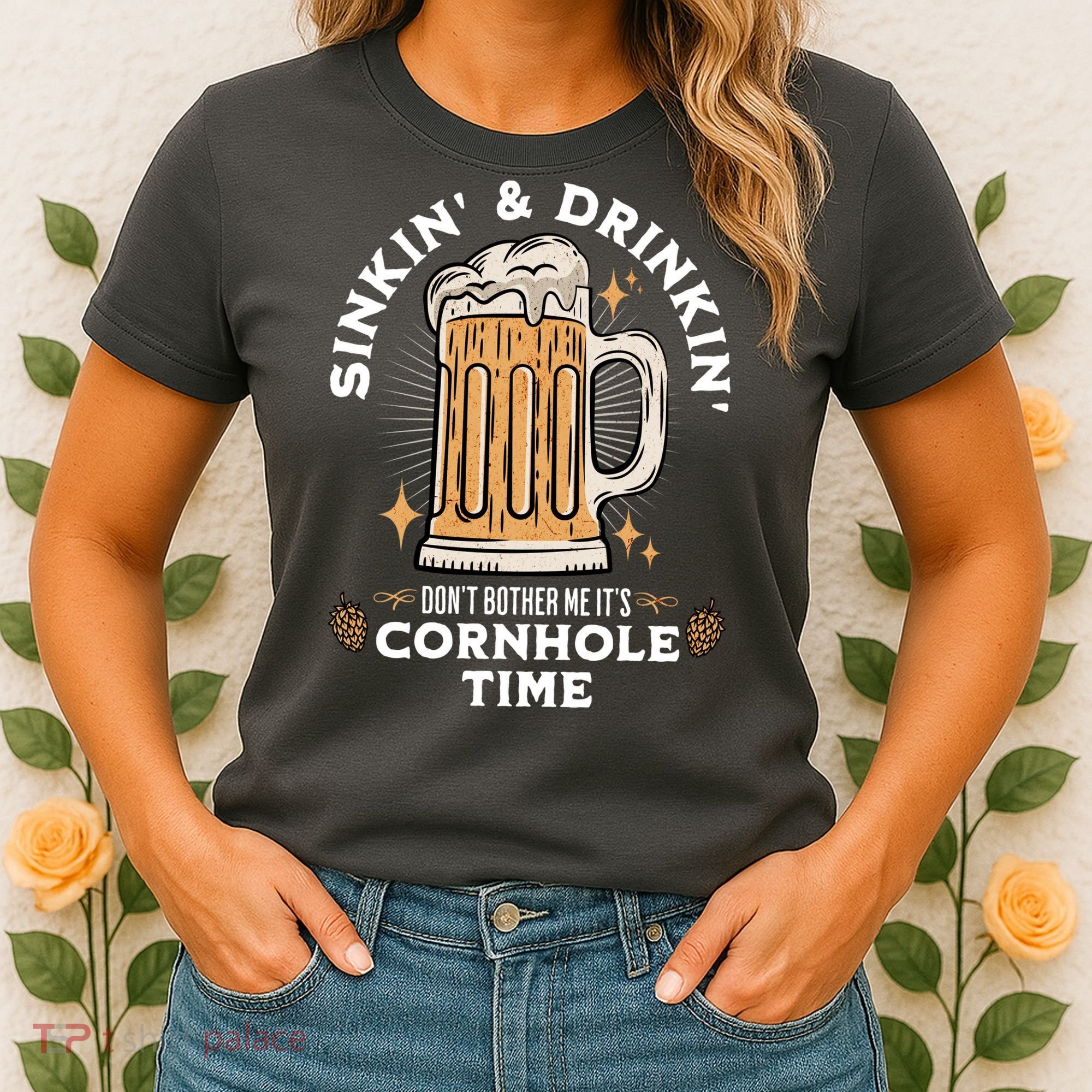 Cornhole Gift Sinkin & Drinkin Women's T-Shirt